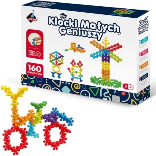 Kostičky Malých géniů – květinky a kuličky, 160 dílů