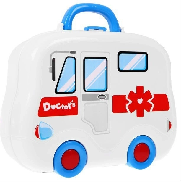 Lékařský set s přenosným kufříkem ambulancí pro děti 3+