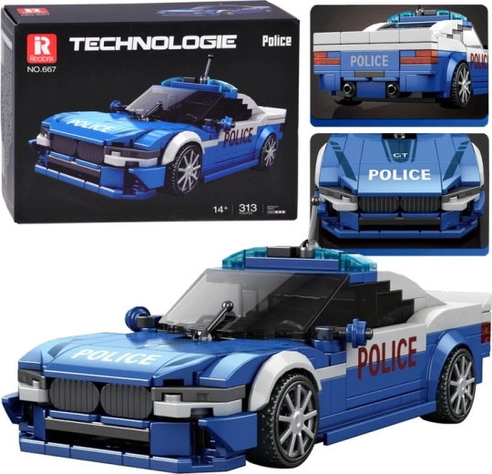 Konstrukční stavebnice sportovní policejní auto 313 dílků