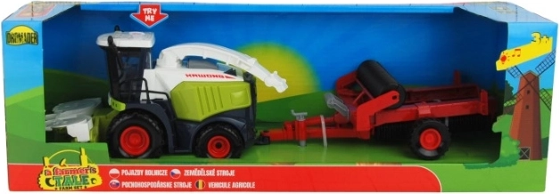 Kombajn s přívěsem se světlem a zvukem