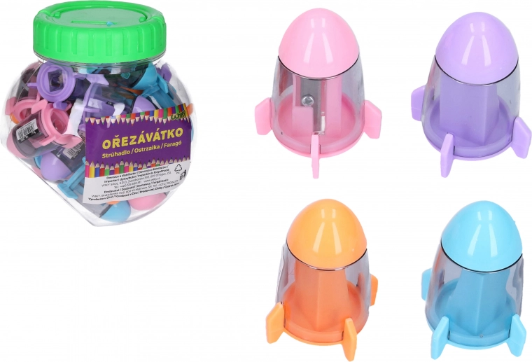 Ořezávátko se zásobníkem a gumou – vesmírná loď