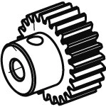 Pastorek motoru 22 zubů M0,6 pro Akron, Myron a Ice Tiger