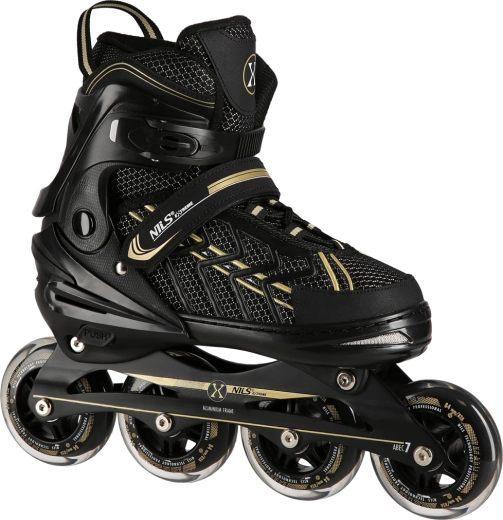 Kolečkové brusle NILS Extreme – Černo-zlaté (kód 691222-1)