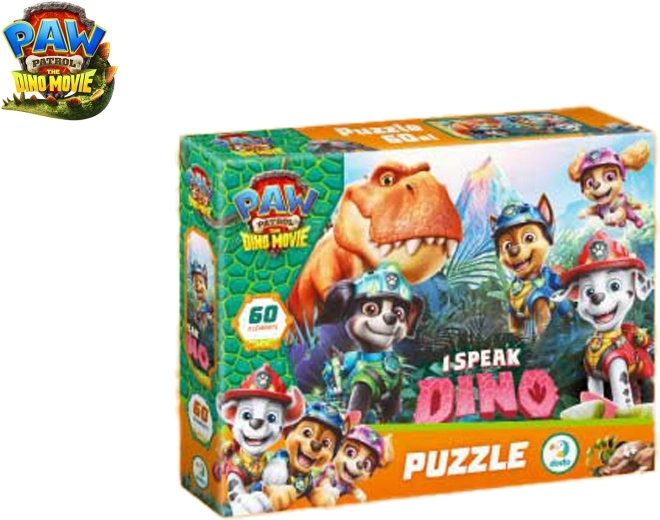 Puzzle Tlapková patrola: The Dino Movie 60 dílků