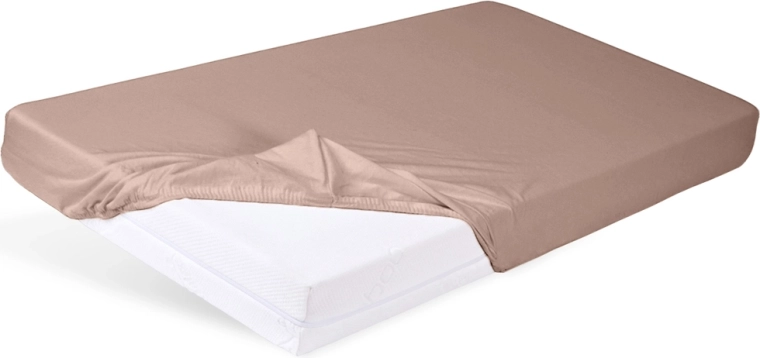Babymatex napínací jersey prostěradlo do postýlky 60 × 120 cm světle hnědé