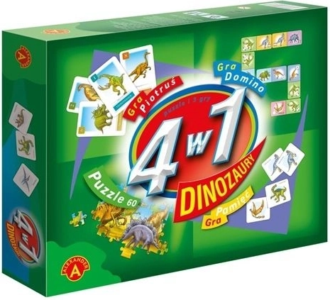 4 v 1 hry a puzzle Dinozaury