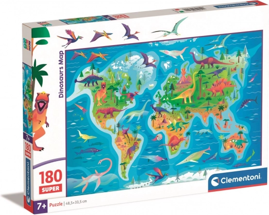 Clementoni puzzle dinosauří mapa 180 dílků