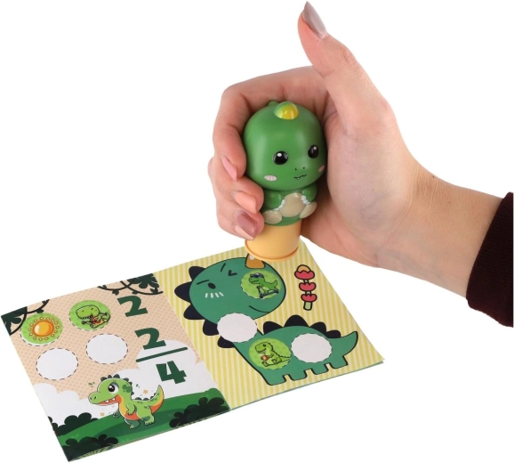 Ergonomické razítko s dinosauřím motivem