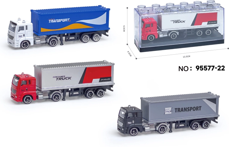 Kovový model kontejnerového vozu 1:64