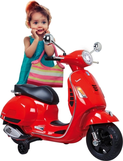 Jamara dětská elektrická motorka Vespa GTS 125 červená 12 V