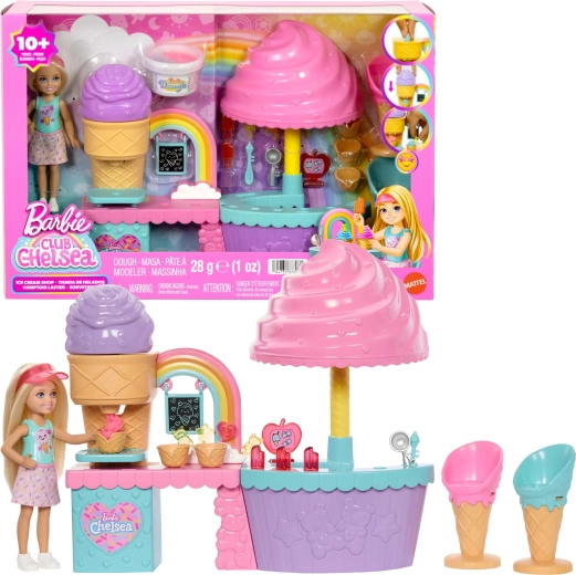 Barbie Club Chelsea lodziárna s panenkou a modelínou