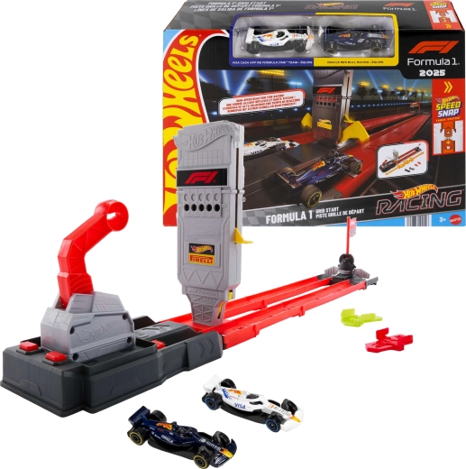 Hot Wheels Racing Formula 1 sada dráhy rychlý závod + 2 monoposty