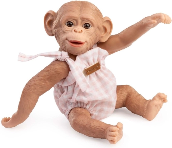 Guca realistické opičí miminko Reborn s celovinylovým tělem 25 cm