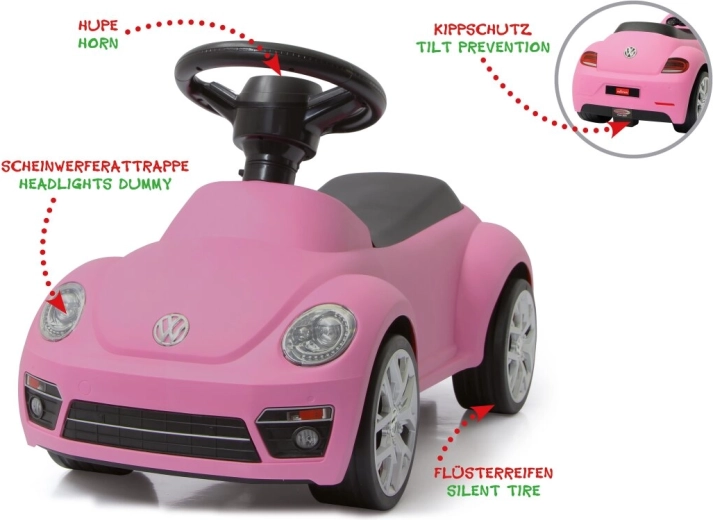 Odrážedlo Jamara Volkswagen beetle růžové