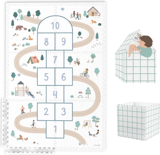 Play&Go Tiloo Eevaa podložka na hraní a domeček hopscotch