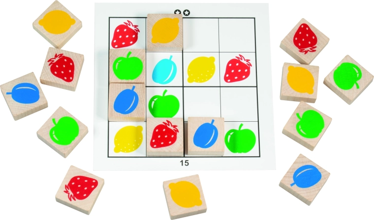 Logická mřížka 4×4 bez opakování