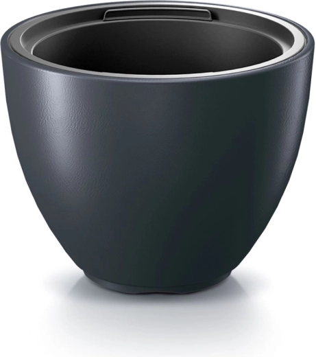 Květináč s vložkou 46,9 cm antracit HEOS