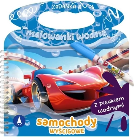 Zadanka a vodní omalovánky: Závodní auta