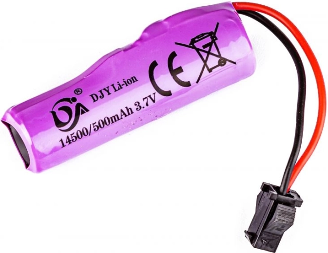 Li-ion akumulátor 3,7 V 500 mAh s konektorem JST SM pro drift auto SC24A - 1 kus