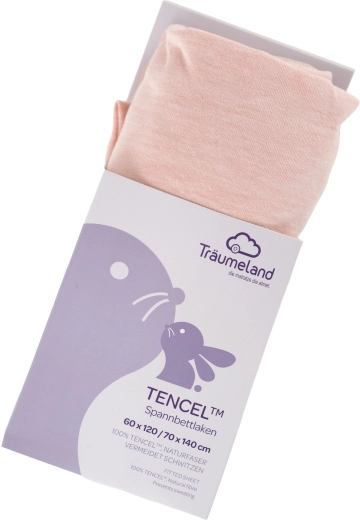 Träumeland napínací prostěradlo Tencel uni rose smoke