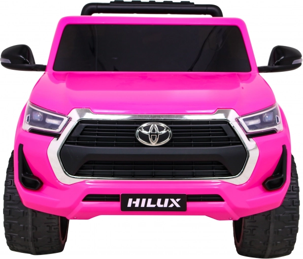 Elektrické autíčko TOYOTA Hilux 4x4 pro děti, růžové s dálkovým ovládáním