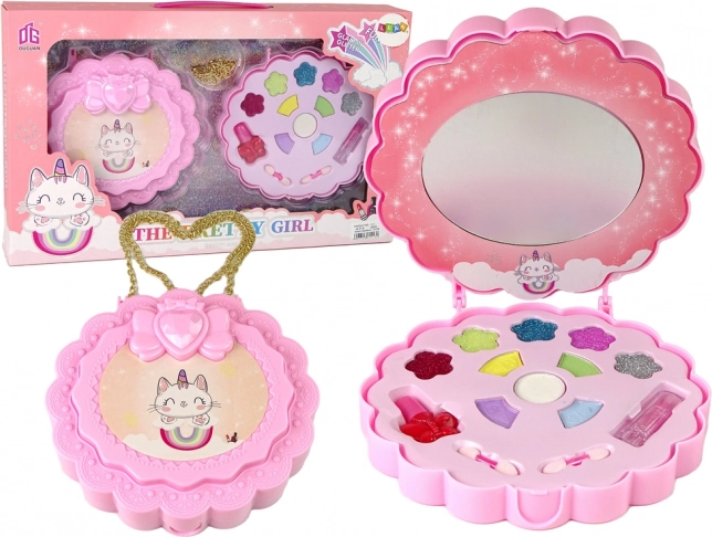 Růžová dívčí sada krásy Jednorožec – dětský make-up set