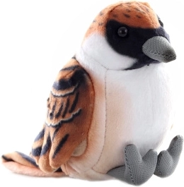 Plyšový vrabec 18 cm – eco-friendly