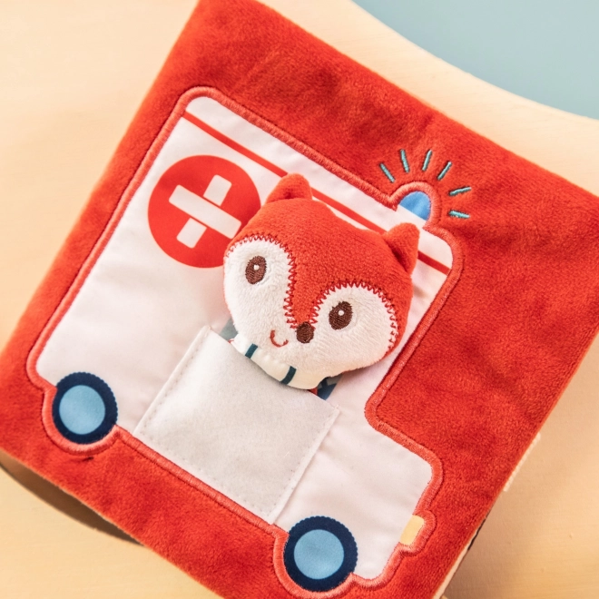 Lilliputiens - textilní knížka s liškou doktorkou Alicí