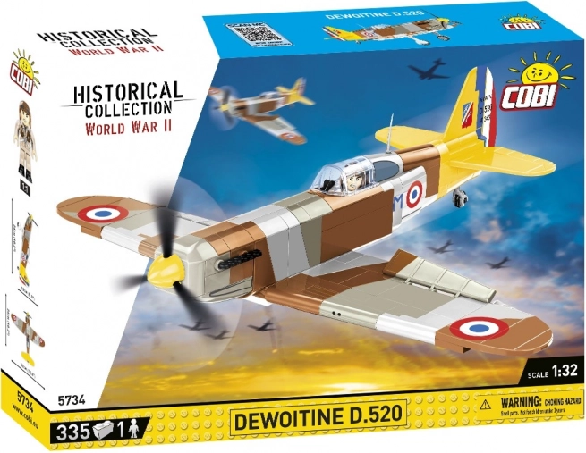 Stavebnice letadla Dewoitine D.520 od COBI (1:32), 335 dílků