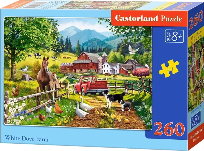 Castorland puzzle Farma s bílou holubicí, 260 dílků