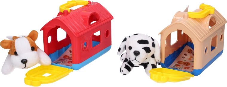 Plyšové zvířátko v přepravce 15 cm - 1 kus