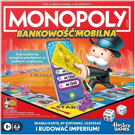 Hasbro Monopoly bankovnictví v mobilu