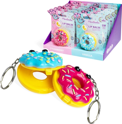 Balzám na rty Donut přívěsek na klíče 4 g - 1 kus