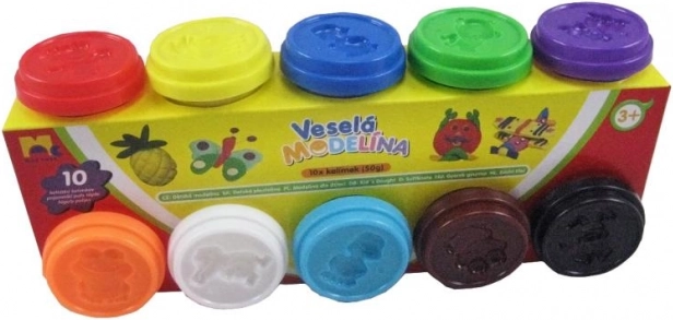 Modelovací hmota MODELO 10×50 g – sada různých barev