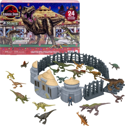 Mattel Jurassic World minis adventní kalendář ostrov dinosaurů (24 dílků)