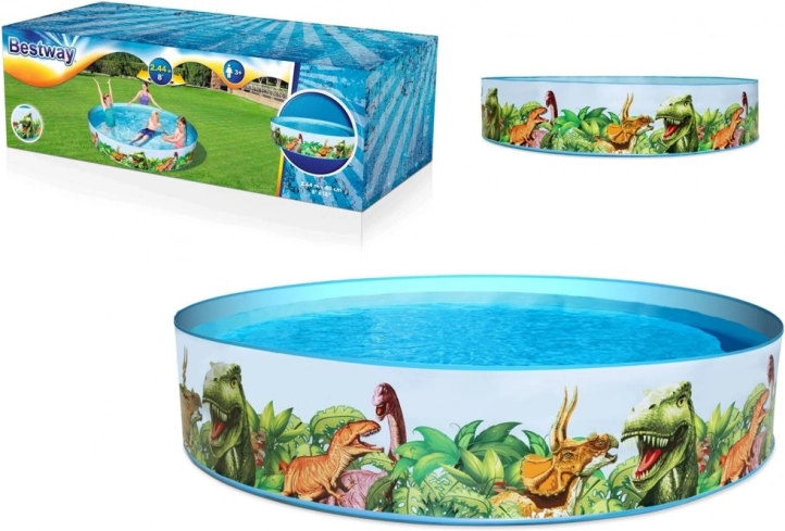 Zahradní dětský bazén dinosauři 244 × 46 cm BESTWAY