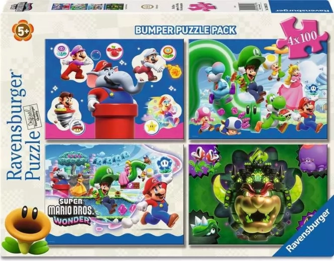Ravensburger puzzle Super Mario 4×100 dílků