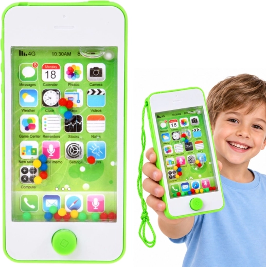 Vodní hra ve tvaru smartphonu s kuličkami