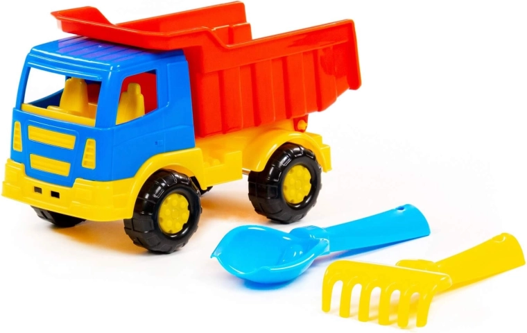 Sklápěcí auto pro převoz a vyklápění písku