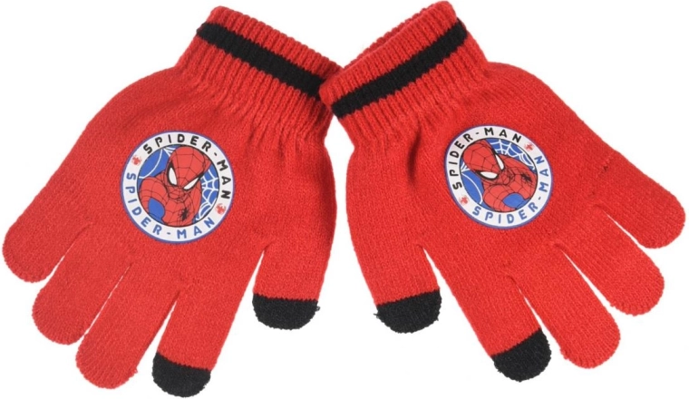Dotykové zimní dětské rukavice Spiderman - 1 kus