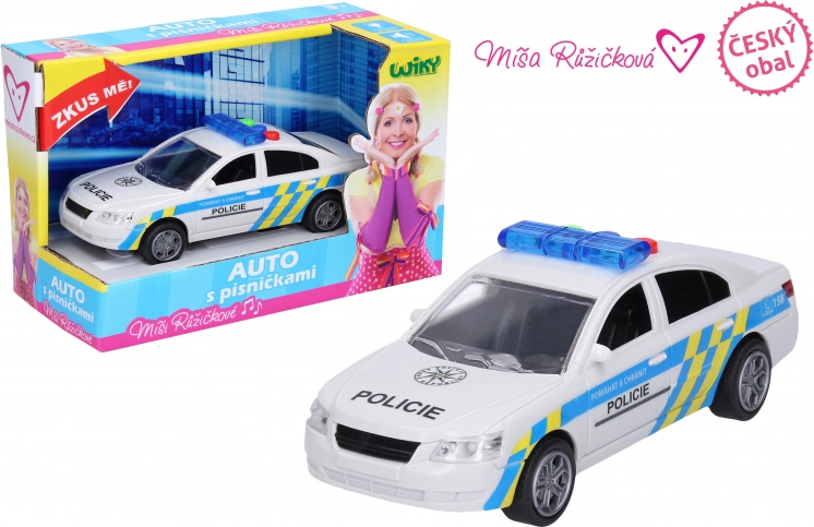 Policejní auto s efekty 15,5 cm - Míša Růžičková