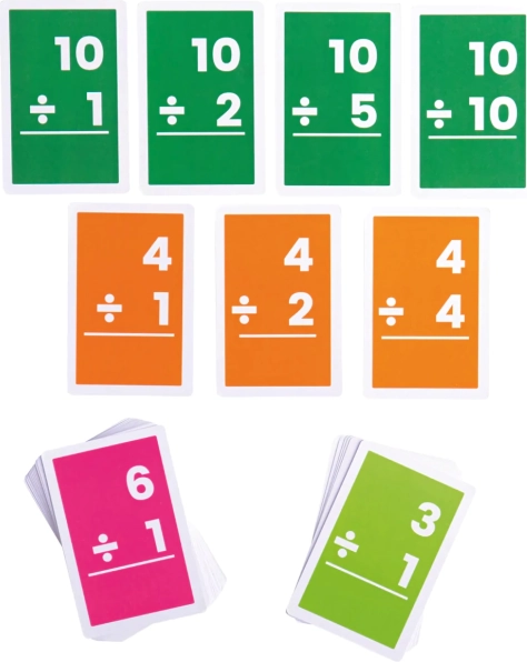 Bigjigs Toys kartičky pro dělení 1–10