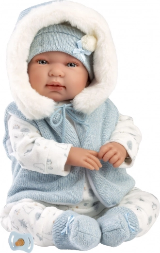 Novorozenecká realistická panenka Llorens se zvuky 44 cm