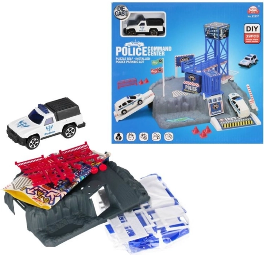 Policajné parkoviště s autíčkem