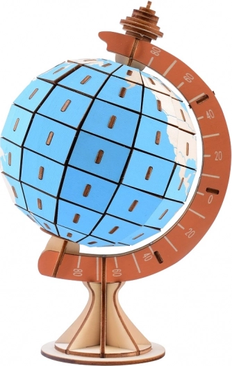 Dřevěné 3D puzzle glóbus WOODCRAFT