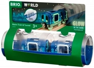 Brio svítící metro s tunelem