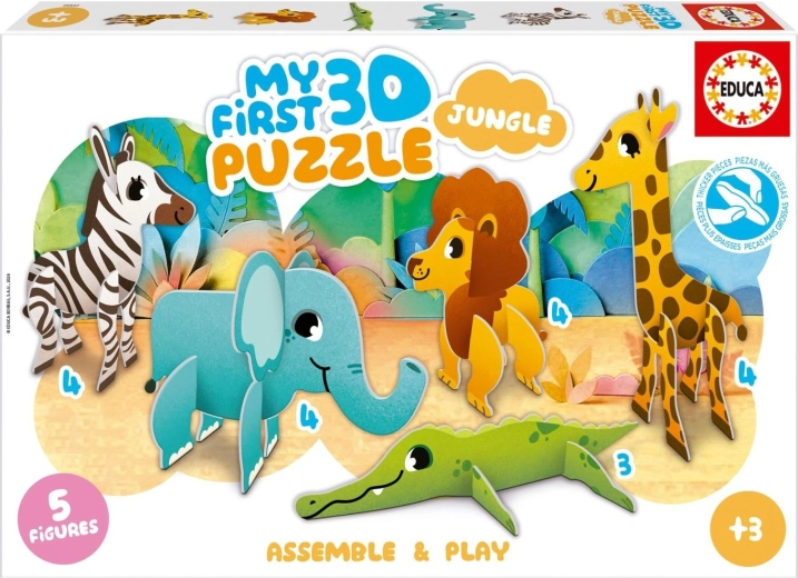 Educa Moje první 3D puzzle Džungle 5 v 1