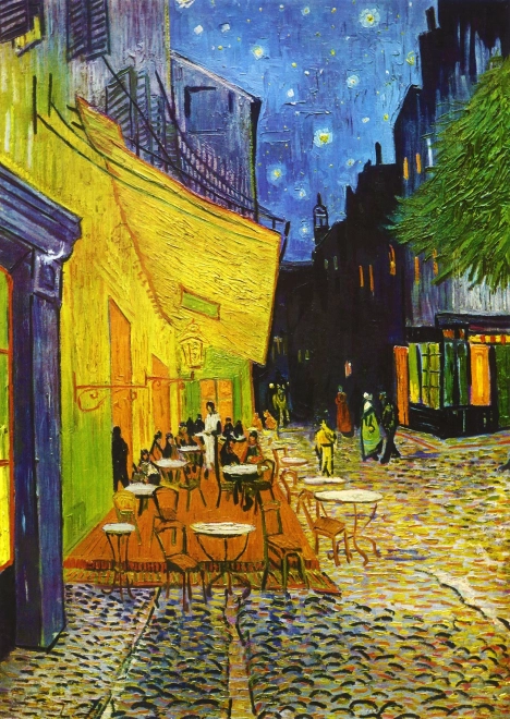 Puzzle Vincent van Gogh: Terasa kavárny v noci 1000 dílků