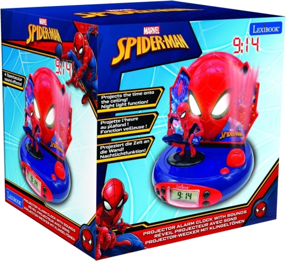 3D budík s projektorem SPIDER-MAN
