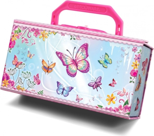 Šperkovnice Pecoware – motýlci se zámkem a přívěsky